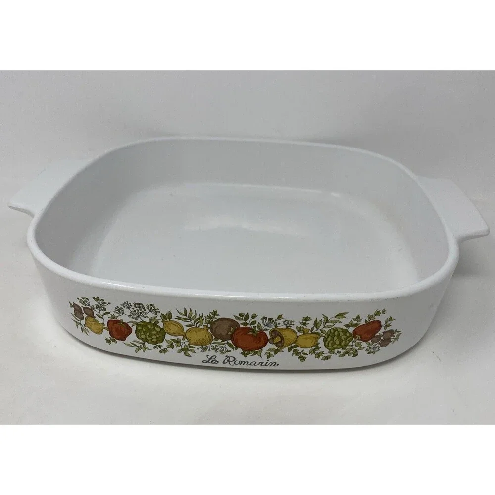 Vtg Corning Ware LA Marjolaine Casserole Dish Spice Of Life A-2-B No Lid